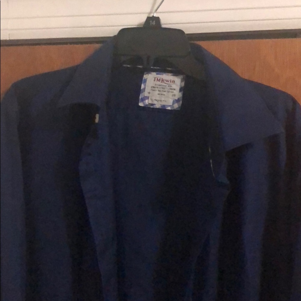 Dark Blue TM Lewin Button Down Shirt size 18